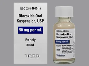 diazoxide 50 mg/mL oral suspension