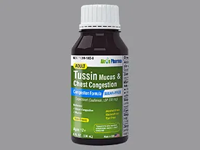 Tussin Mucus-Chest Congestion 100 mg/5 mL oral liquid