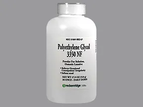 polyethylene glycol 3350 17 gram/dose oral powder