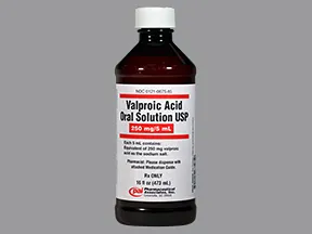 valproic acid (as sodium salt) 250 mg/5 mL oral solution