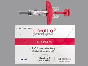 Amvuttra 25 mg/0.5 mL subcutaneous syringe