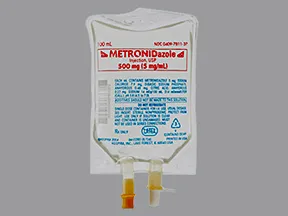 metronidazole 500 mg/100 mL in sodium chlor(iso) intravenous piggyback