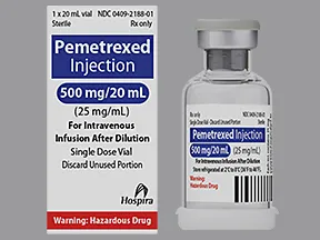 pemetrexed disodium 25 mg/mL intravenous solution