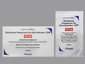 diclofenac potassium 50 mg oral powder packet