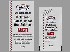 diclofenac potassium 50 mg oral powder packet