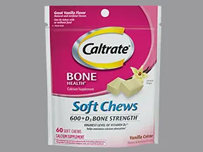 Caltrate 600 plus D  600 mg-20 mcg (800 unit) chewable tablet