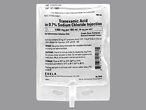 tranexamic acid 1,000 mg/100 mL(10 mg/mL)in sod chlor,iso IV piggyback