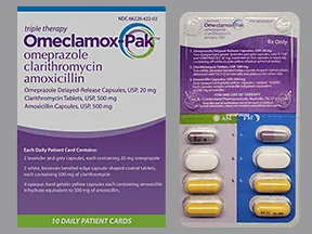 Omeclamox-Pak 20 mg-500 mg-500 mg (40) oral pack