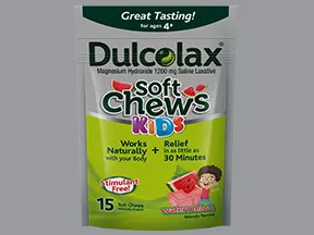 Dulcolax (magnesium hydroxide) 1,200 mg chewable tablet