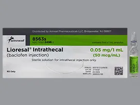 Lioresal 50 mcg/mL intrathecal solution