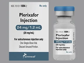 plerixafor 24 mg/1.2 mL (20 mg/mL) subcutaneous solution