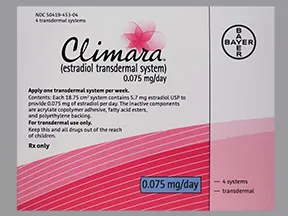 Climara 0.075 mg/24 hr transdermal patch