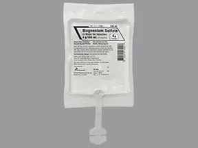 magnesium sulfate 4 gram/100 mL (4 %) in water intravenous piggyback
