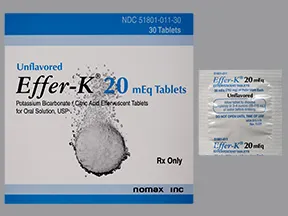 Effer-K 20 mEq effervescent tablet