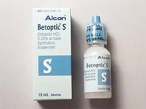 Betoptic S 0.25 % eye drops,suspension