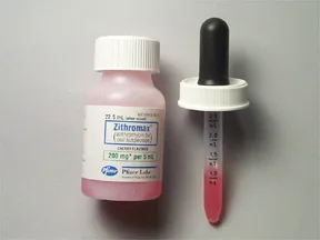 Zithromax 200 mg/5 mL oral suspension