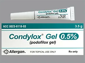 Condylox 0.5 % topical gel