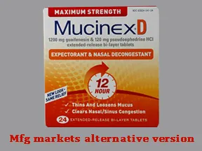 Mucinex D Maximum Strength 120 mg-1,200 mg tablet,extended release