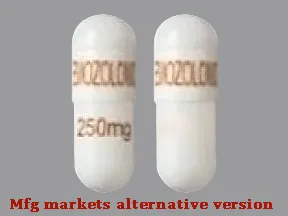 temozolomide 250 mg capsule