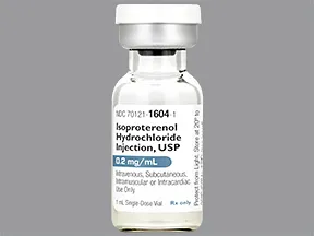 isoproterenol 0.2 mg/mL injection solution