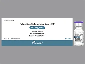 ephedrine sulfate 50 mg/mL intravenous solution