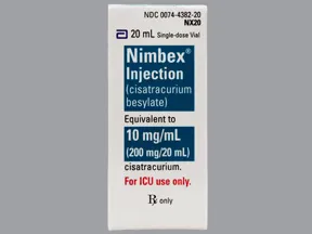 Nimbex concentrate 10 mg/mL (ICU USE ONLY) intravenous solution