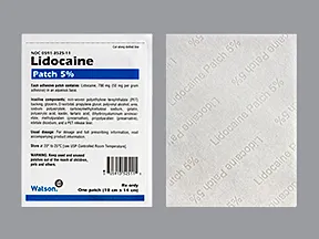 lidocaine 5 % topical patch