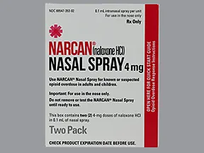 Narcan 4 mg/actuation nasal spray