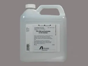 peg 3350-electrolytes 236 gram-22.74 gram-6.74 gram-5.86 gram solution