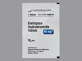 eletriptan 40 mg tablet