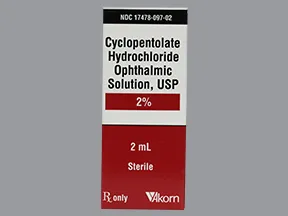 cyclopentolate 2 % eye drops