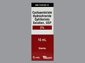 cyclopentolate 2 % eye drops