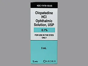 olopatadine 0.1 % eye drops