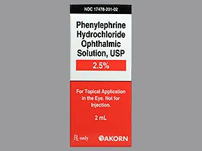 phenylephrine 2.5 % eye drops
