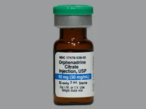 orphenadrine citrate 30 mg/mL injection solution