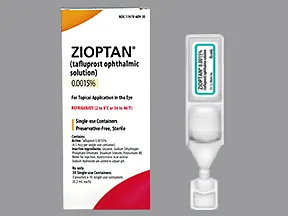 Zioptan (PF) 0.0015 % eye drops in a dropperette
