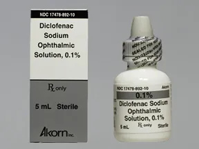 diclofenac 0.1 % eye drops