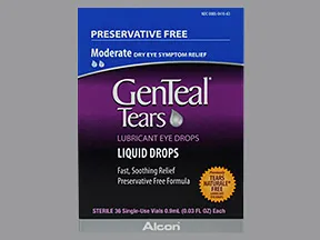 GenTeal Tears Moderate (PF) 0.1 %-0.3 % drops in a dropperette