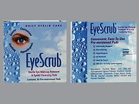 Eyescrub topical pads