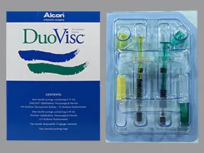 DuoVisc Visco Elastic 3 %-4 %(0.35 mL) 1 %(0.4 mL) intraocular syringe