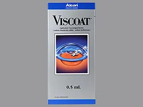 Viscoat 4 %-3 % (40 mg-30 mg/mL) intraocular syringe