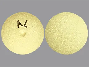 This medicine is a yellow, round, coated, tablet imprinted with 