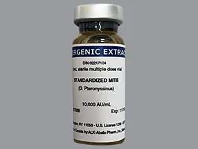 allergenic ext-mite, D.pteronyssinus 10,000 unit/mL injection solution