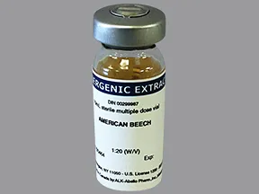 allergenic extract-tree pollen-American beech 1:20 injection solution