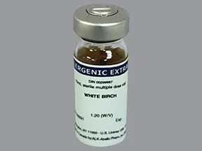 allergenic extract-tree pollen-white birch 1:20 injection solution