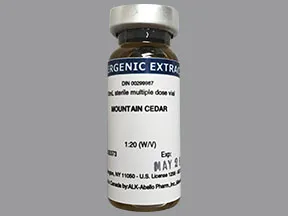 allergen extract-mountain cedar tree pollen 1:20 injection solution