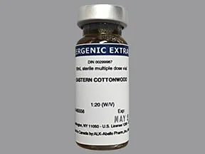 allergenic ext-tree pollen-eastern cottonwood 1:20 injection solution