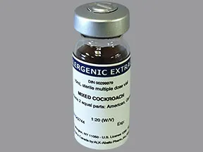 allergenic extract-cockroach (American and German) 1:20 injection soln