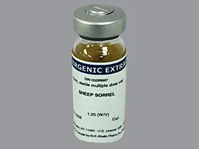 allergenic extract-weed pollen-sheep sorrel 1:20 injection solution