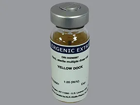 allergenic extract-weed pollen-yellow dock 1:20 injection solution